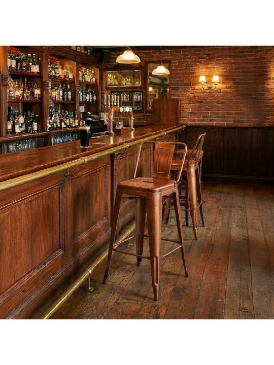 Barová stolička Mason, medená