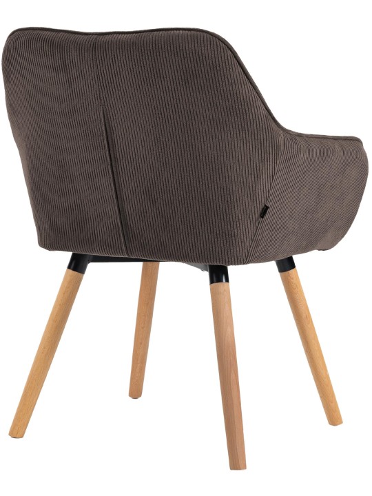 Stolička do jedálne Vienna Cord natura, hnedá