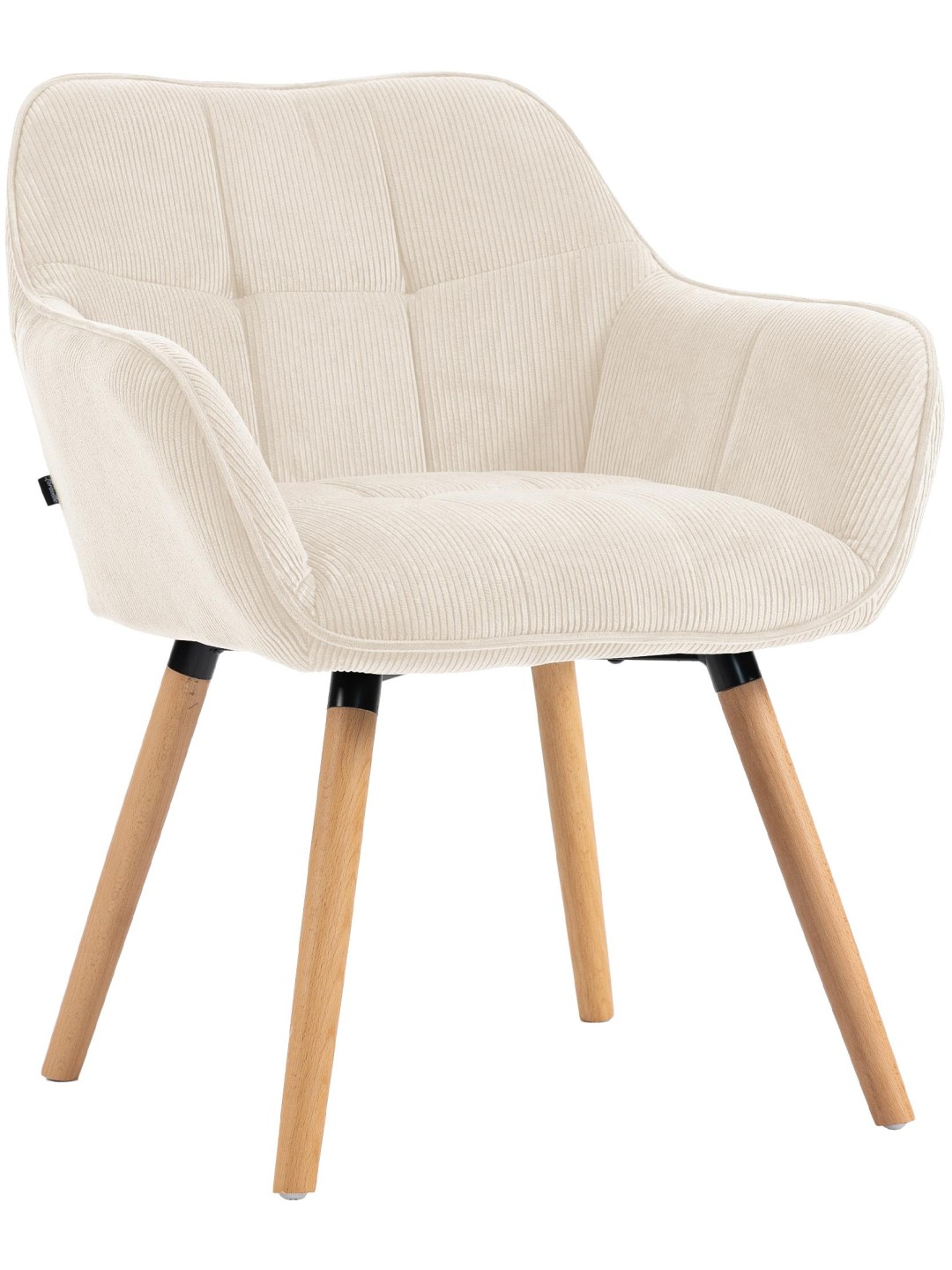 Stolička do jedálne Vienna Cord natura, krémová
